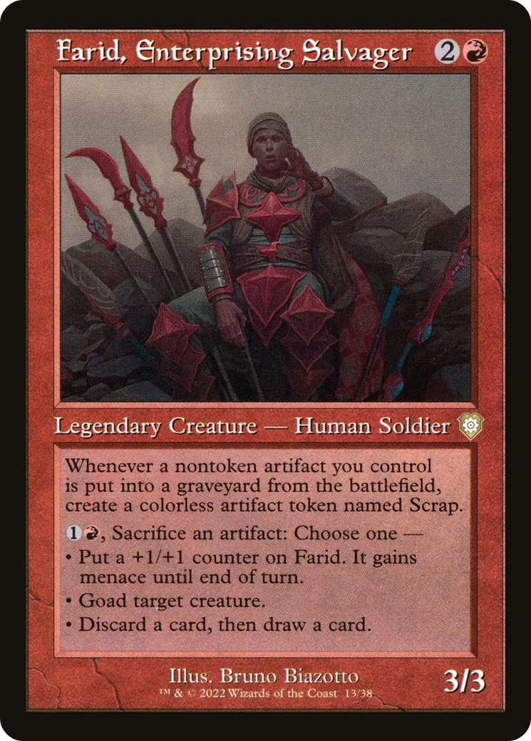 Farid, Enterprising Salvager (BRC-013) - The Brothers' War Commander - Premium MTG Single from Wizards of the Coast - Just $0.08! Shop now at Game Crave Tournament Store