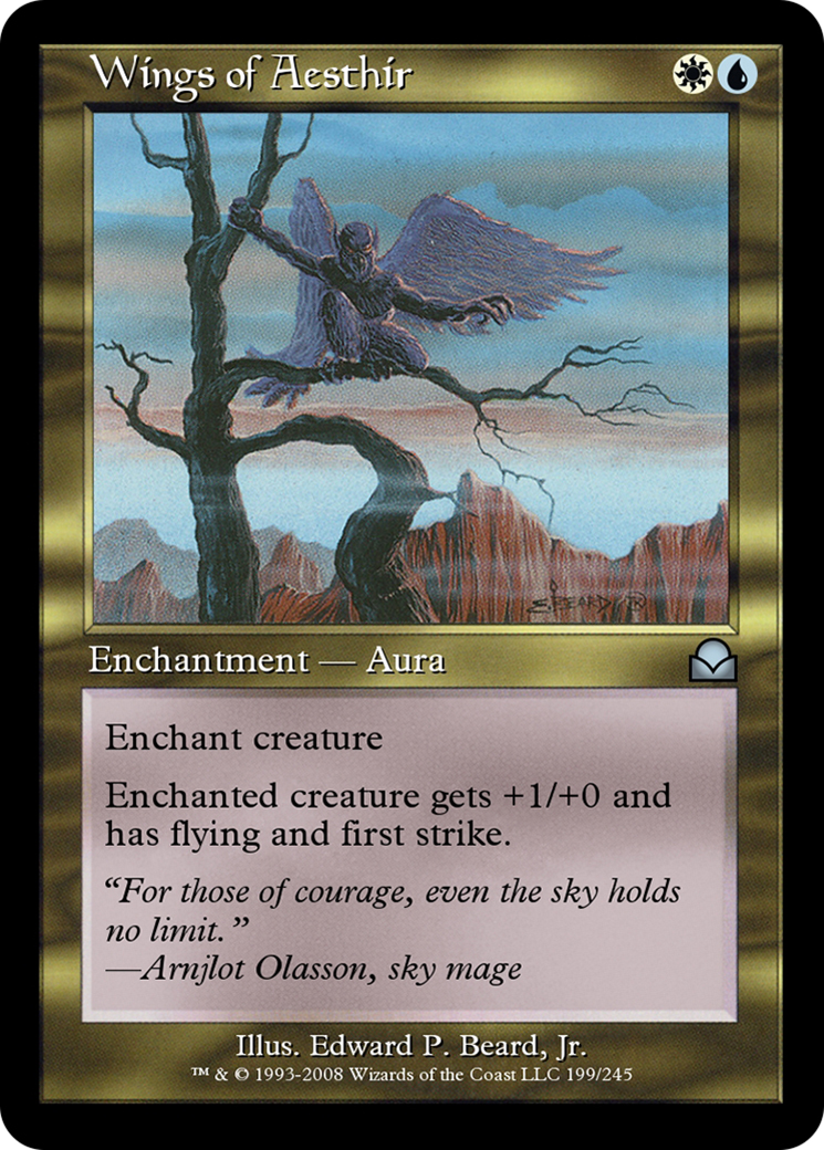 Wings of Aesthir (ME2-199) - Masters Edition II - Premium MTG Single from Wizards of the Coast - Just $0! Shop now at Game Crave Tournament Store