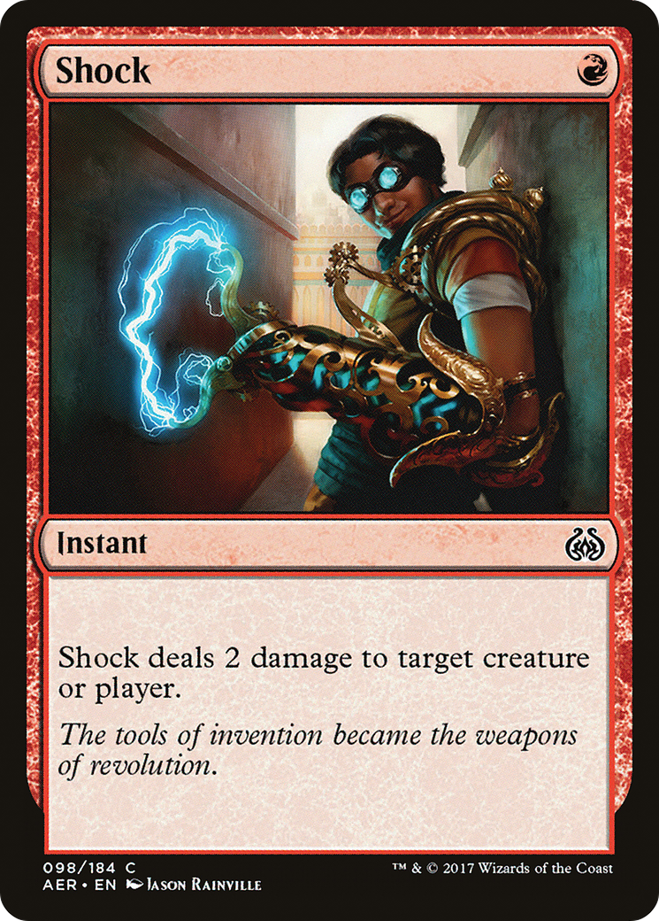 Shock (AER-098) - Aether Revolt Foil - Premium MTG Single from Wizards of the Coast - Just $0.25! Shop now at Game Crave Tournament Store