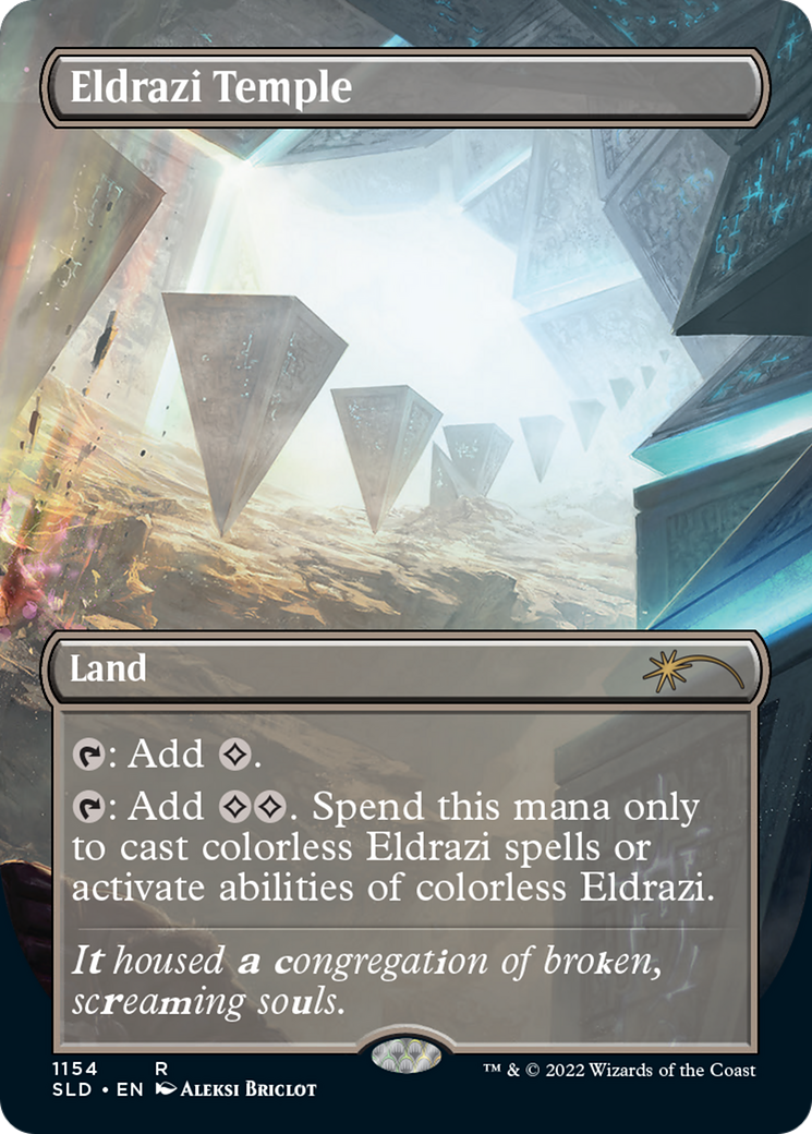 Eldrazi Temple (SLD-1154) - Secret Lair Drop (Borderless) Foil - Premium MTG Single from Wizards of the Coast - Just $25.47! Shop now at Game Crave Tournament Store