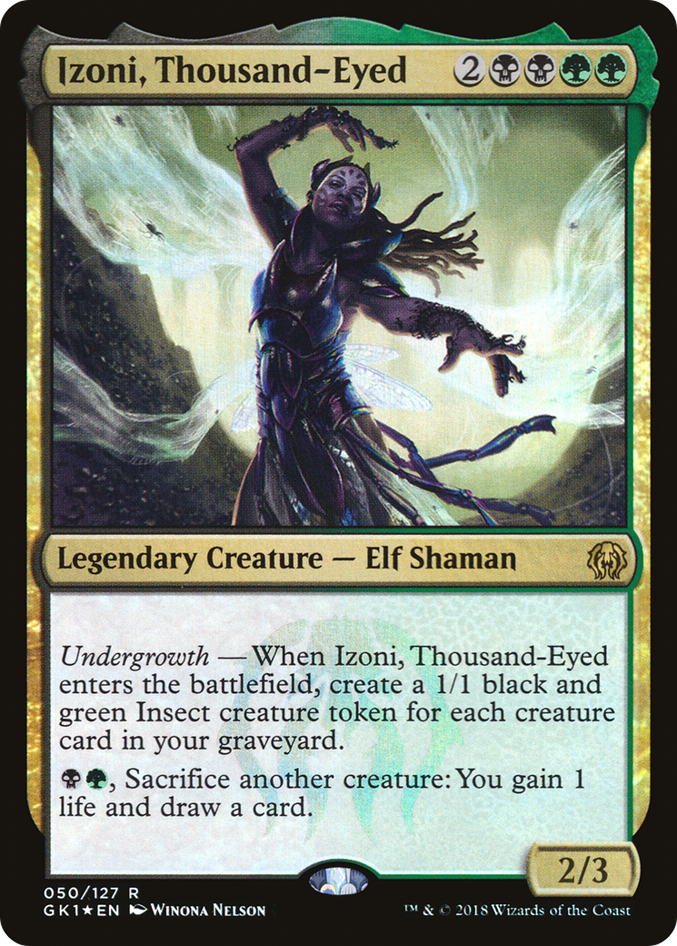 Izoni, Thousand-Eyed (GK1-050) - GRN Guild Kit Foil - Premium MTG Single from Wizards of the Coast - Just $0.62! Shop now at Game Crave Tournament Store