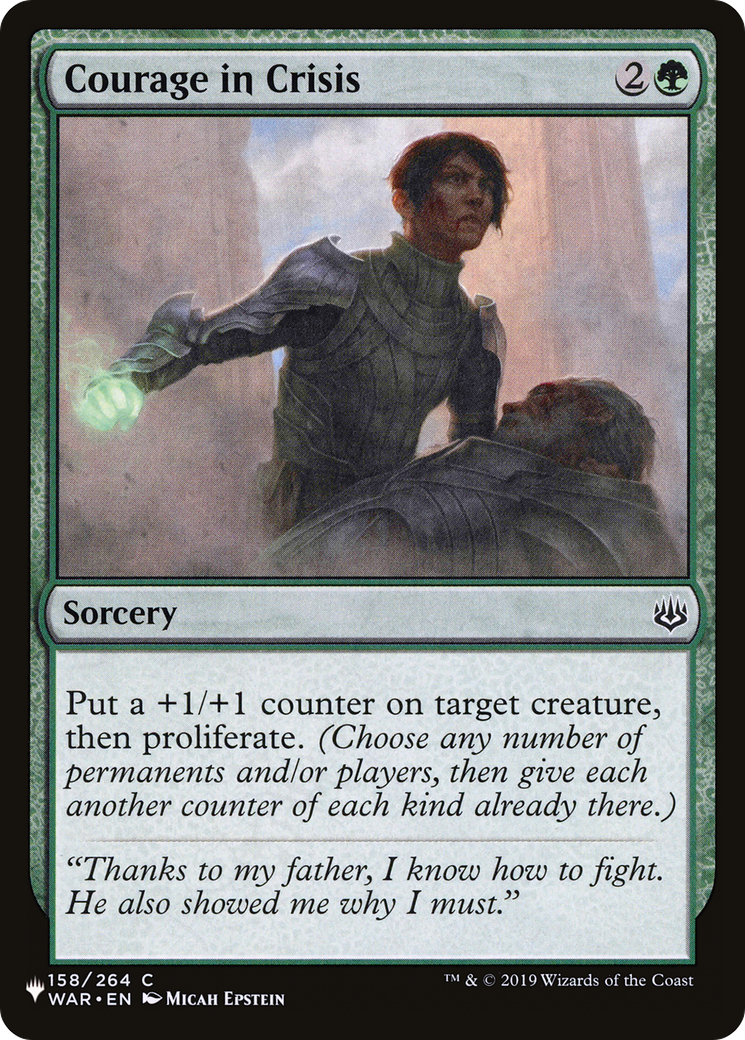 Courage in Crisis (PLIST-1135) - The List - Premium MTG Single from Wizards of the Coast - Just $0.25! Shop now at Game Crave Tournament Store