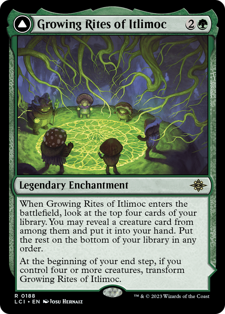 Growing Rites of Itlimoc // Itlimoc, Cradle of the Sun (LCI-188) - The Lost Caverns of Ixalan Foil - Premium MTG Single from Wizards of the Coast - Just $0.98! Shop now at Game Crave Tournament Store