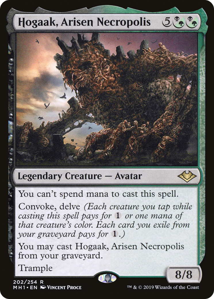 Hogaak, Arisen Necropolis (MH1-202) - Modern Horizons Foil - Premium MTG Single from Wizards of the Coast - Just $5.90! Shop now at Game Crave Tournament Store