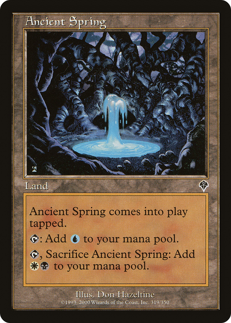 Ancient Spring (INV-319) - Invasion Foil - Premium MTG Single from Wizards of the Coast - Just $0.79! Shop now at Game Crave Tournament Store