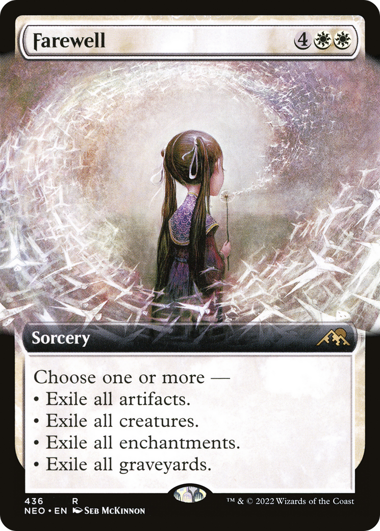 Farewell (NEO-436) - Kamigawa: Neon Dynasty: (Extended Art) Foil - Premium MTG Single from Wizards of the Coast - Just $9.42! Shop now at Game Crave Tournament Store