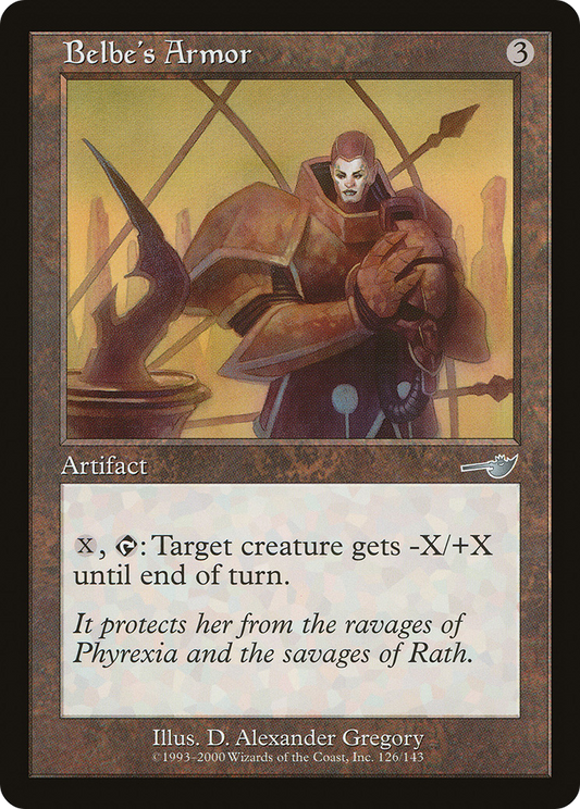 Belbe's Armor (NEM-126) - Nemesis - Premium MTG Single from Wizards of the Coast - Just $0.08! Shop now at Game Crave Tournament Store
