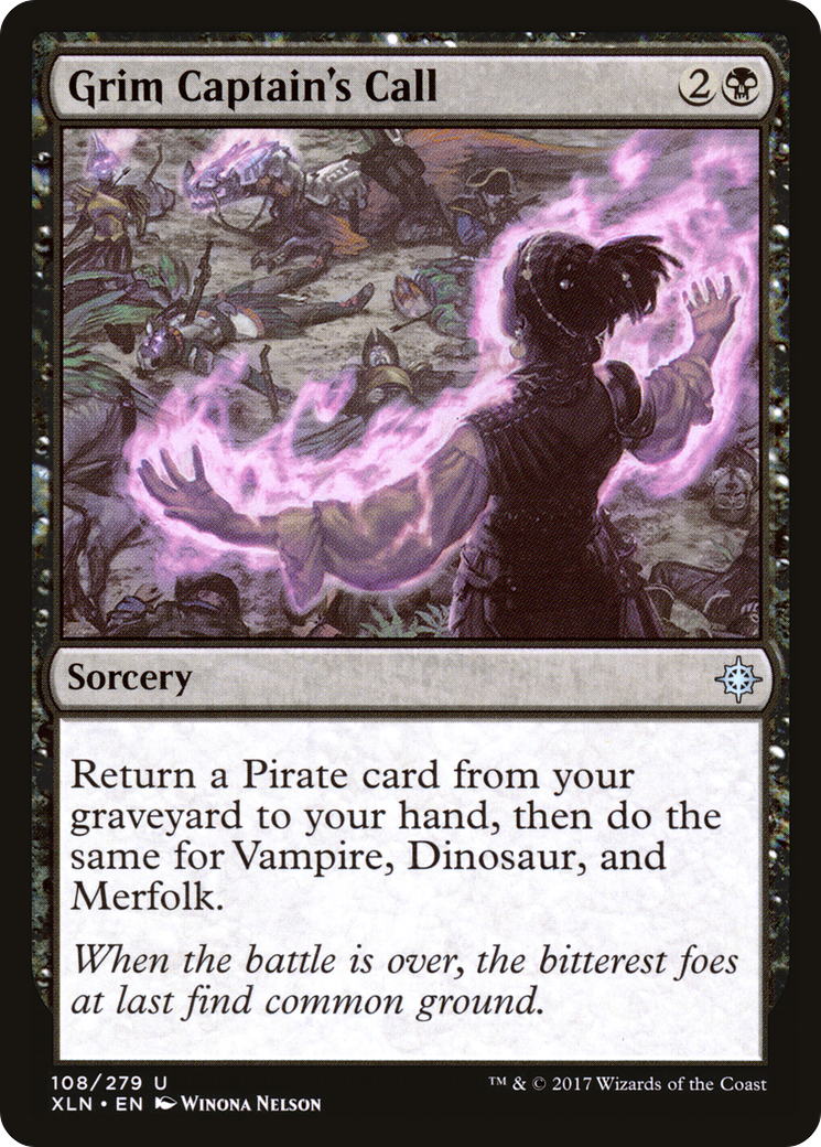 Grim Captain's Call (XLN-108) - Ixalan Foil - Premium MTG Single from Wizards of the Coast - Just $0.08! Shop now at Game Crave Tournament Store