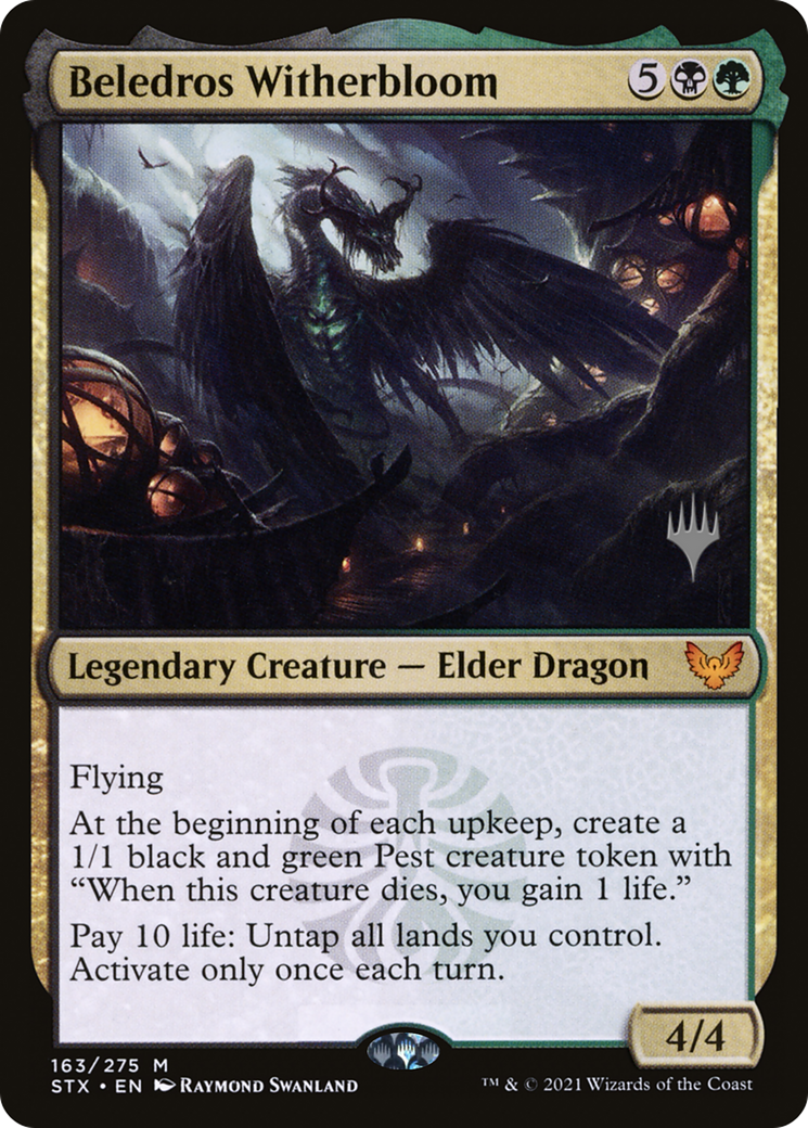 Beledros Witherbloom (PSTX-163P) - Strixhaven: School of Mages Promos - Premium MTG Single from Wizards of the Coast - Just $1.45! Shop now at Game Crave Tournament Store