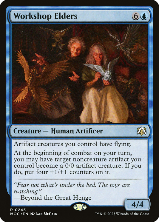 Workshop Elders (MOC-245) - March of the Machine Commander - Premium MTG Single from Wizards of the Coast - Just $0.08! Shop now at Game Crave Tournament Store