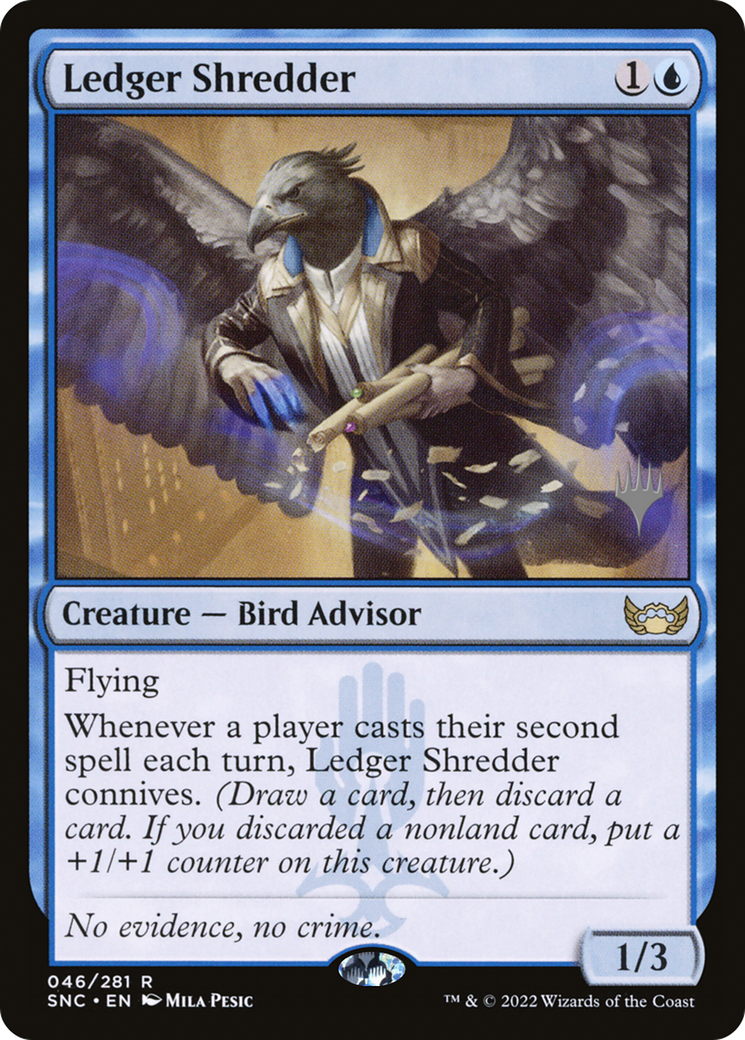 Ledger Shredder (PSNC-46P) - Streets of New Capenna Promos - Premium MTG Single from Wizards of the Coast - Just $1.92! Shop now at Game Crave Tournament Store