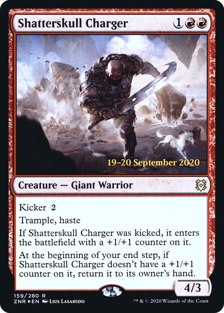 Shatterskull Charger (PZNR-159S) - Zendikar Rising Promos Foil - Premium MTG Single from Wizards of the Coast - Just $0.25! Shop now at Game Crave Tournament Store
