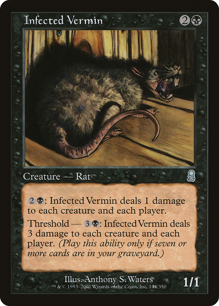 Infected Vermin (ODY-144) - Odyssey Foil - Premium MTG Single from Wizards of the Coast - Just $5.18! Shop now at Game Crave Tournament Store