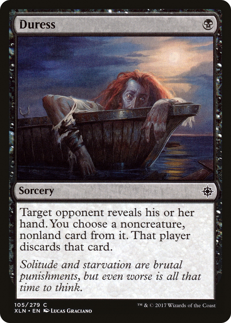 Duress (XLN-105) - Ixalan Foil - Premium MTG Single from Wizards of the Coast - Just $0.58! Shop now at Game Crave Tournament Store