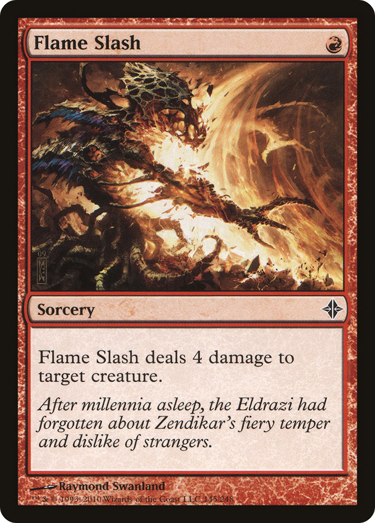 Flame Slash (ROE-145) - Rise of the Eldrazi Foil - Premium MTG Single from Wizards of the Coast - Just $10.58! Shop now at Game Crave Tournament Store