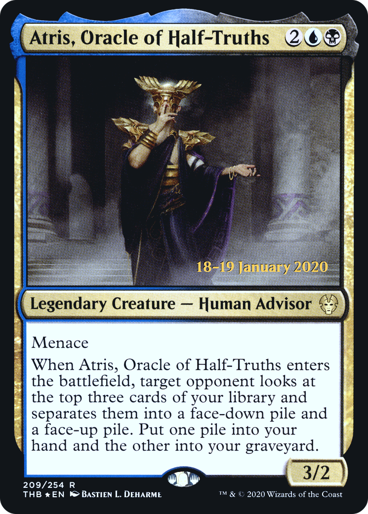 Atris, Oracle of Half-Truths (PTHB-209S) - Theros Beyond Death Promos Foil - Premium MTG Single from Wizards of the Coast - Just $0.26! Shop now at Game Crave Tournament Store