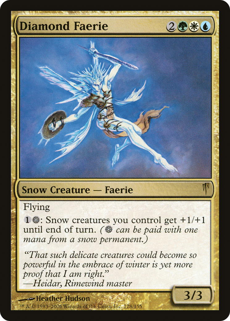 Diamond Faerie (CSP-128) - Coldsnap - Premium MTG Single from Wizards of the Coast - Just $0.45! Shop now at Game Crave Tournament Store