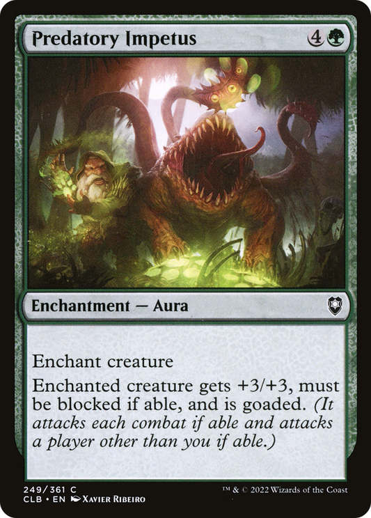 Predatory Impetus (CLB-249) - Commander Legends: Battle for Baldur's Gate - Premium MTG Single from Wizards of the Coast - Just $0.25! Shop now at Game Crave Tournament Store