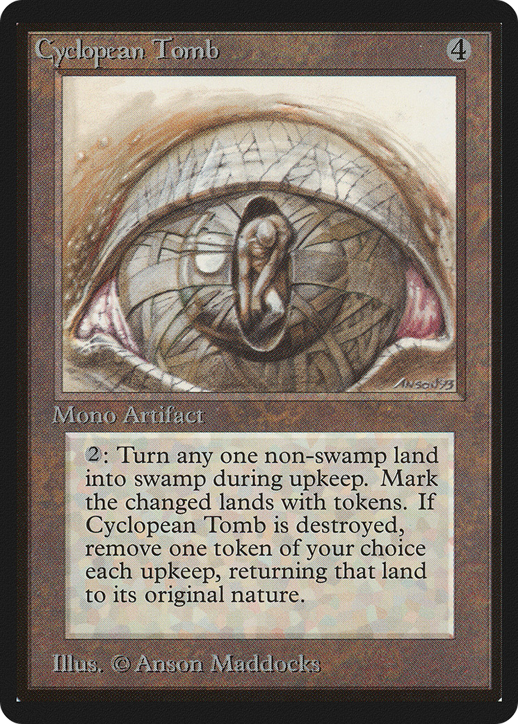 Cyclopean Tomb (LEB-241) - Limited Edition Beta - Premium MTG Single from Wizards of the Coast - Just $298.98! Shop now at Game Crave Tournament Store