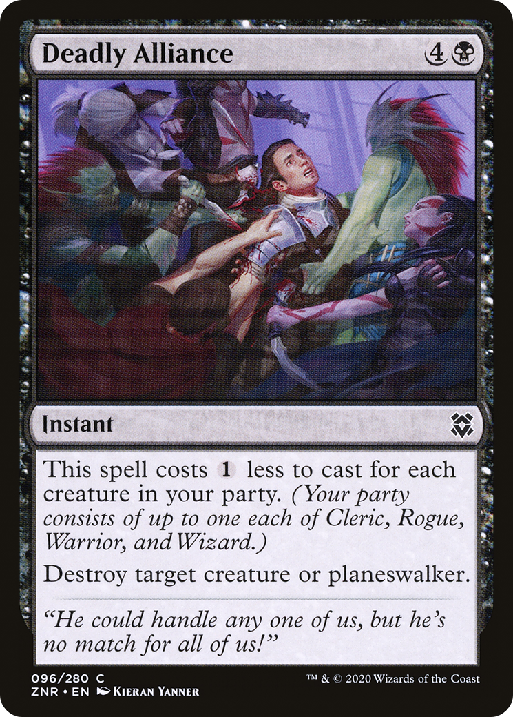 Deadly Alliance (ZNR-096) - Zendikar Rising - Premium MTG Single from Wizards of the Coast - Just $0.08! Shop now at Game Crave Tournament Store