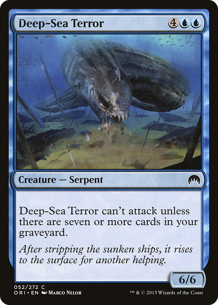 Deep-Sea Terror (ORI-052) - Magic Origins Foil - Premium MTG Single from Wizards of the Coast - Just $0.08! Shop now at Game Crave Tournament Store