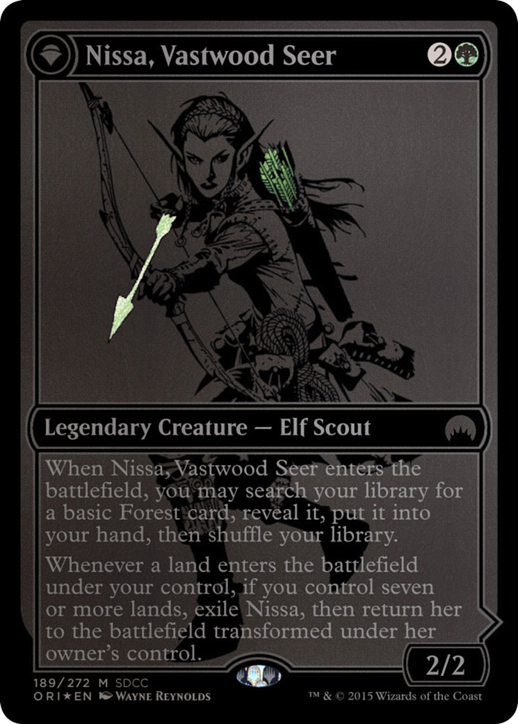 Nissa, Vastwood Seer // Nissa, Sage Animist (PS15-189) - San Diego Comic-Con 2015: (originpwdfc) Foil - Premium MTG Single from Wizards of the Coast - Just $12.49! Shop now at Game Crave Tournament Store