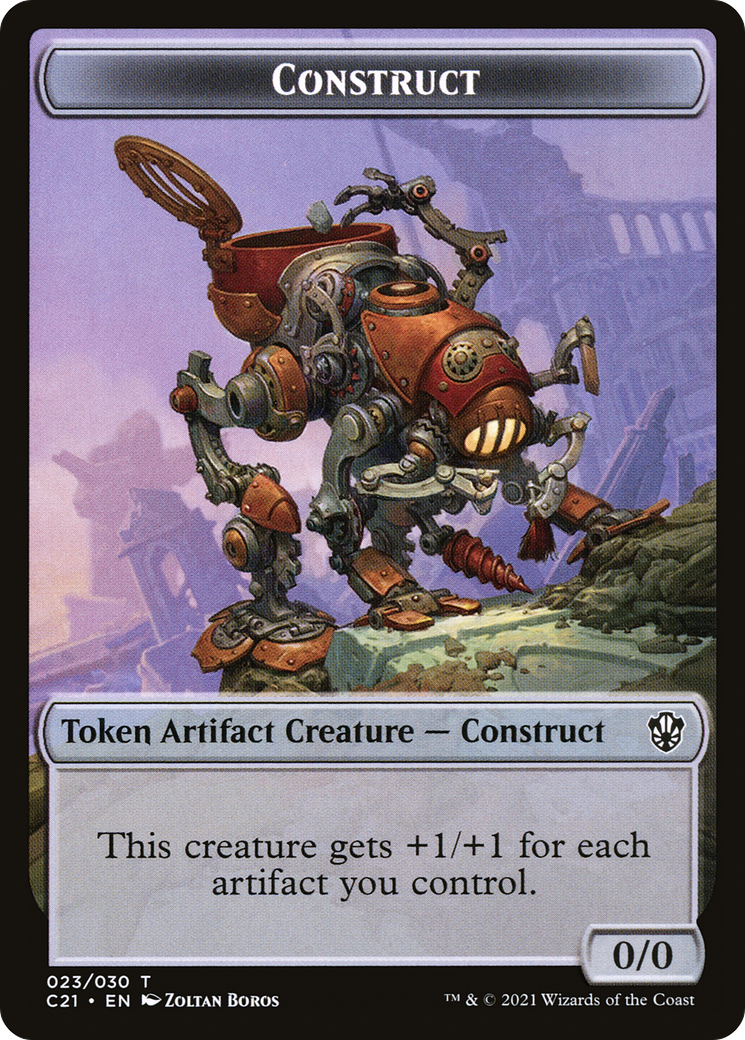 Construct (TC21-023) - Commander 2021 Tokens - Premium MTG Single from Wizards of the Coast - Just $0! Shop now at Game Crave Tournament Store