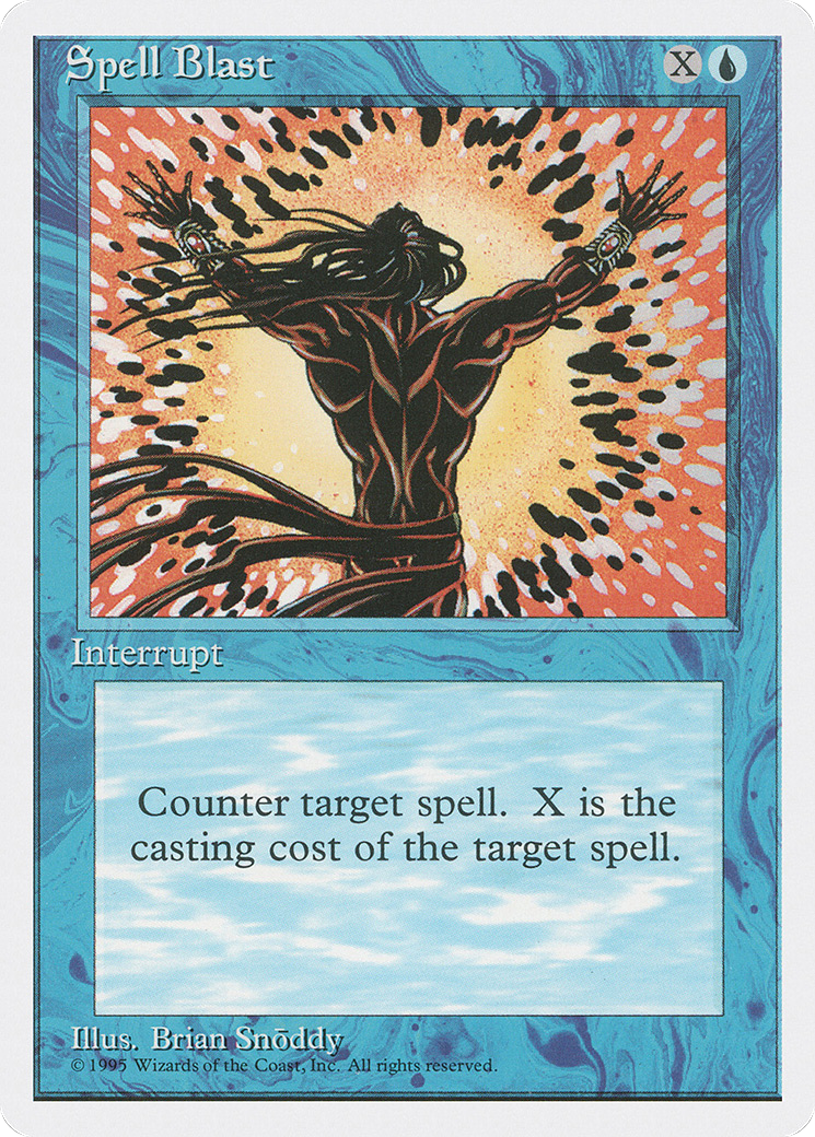 Spell Blast (4ED-103) - Fourth Edition - Premium MTG Single from Wizards of the Coast - Just $0.25! Shop now at Game Crave Tournament Store