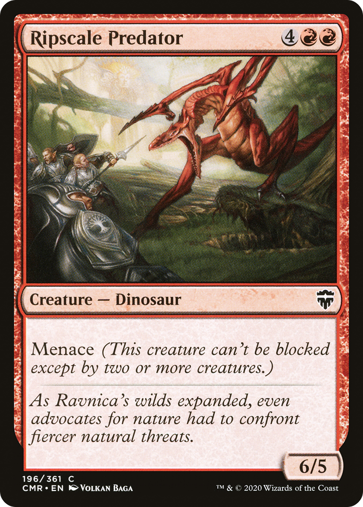 Ripscale Predator (CMR-196) - Commander Legends Foil - Premium MTG Single from Wizards of the Coast - Just $0.25! Shop now at Game Crave Tournament Store