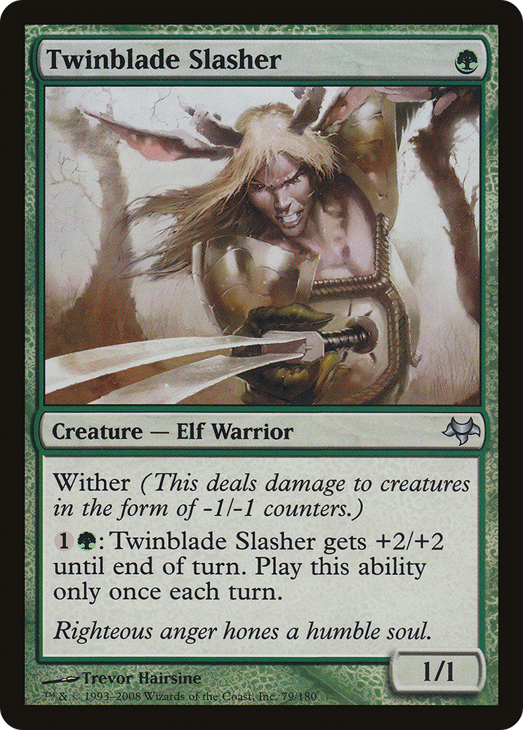 Twinblade Slasher (EVE-079) - Eventide Foil - Premium MTG Single from Wizards of the Coast - Just $0.20! Shop now at Game Crave Tournament Store