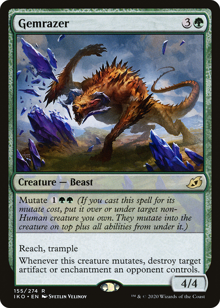 Gemrazer (IKO-155) - Ikoria: Lair of Behemoths - Premium MTG Single from Wizards of the Coast - Just $0.12! Shop now at Game Crave Tournament Store