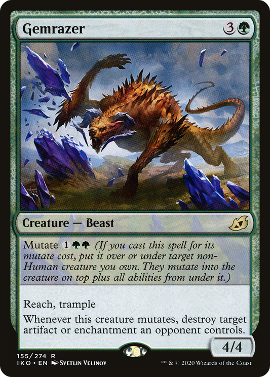 Gemrazer (IKO-155) - Ikoria: Lair of Behemoths - Premium MTG Single from Wizards of the Coast - Just $0.12! Shop now at Game Crave Tournament Store