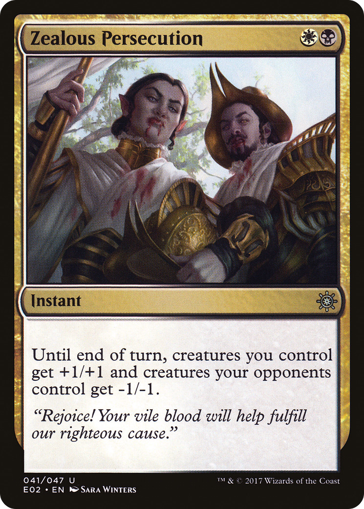 Zealous Persecution (E02-041) - Explorers of Ixalan - Premium MTG Single from Wizards of the Coast - Just $0.08! Shop now at Game Crave Tournament Store