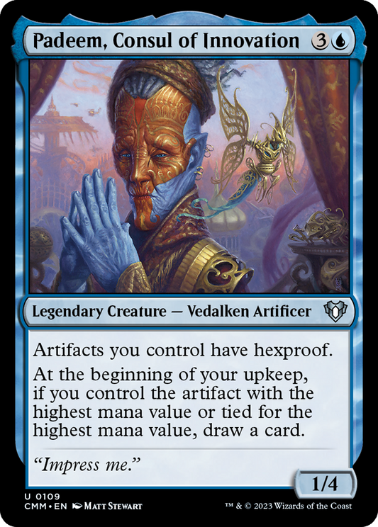 Padeem, Consul of Innovation (CMM-109) - Commander Masters - Premium MTG Single from Wizards of the Coast - Just $0.62! Shop now at Game Crave Tournament Store