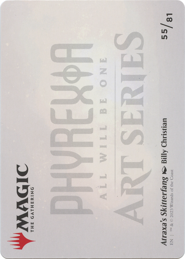Atraxa's Skitterfang // Atraxa's Skitterfang (AONE-055) - Phyrexia: All Will Be One Art Series (Borderless) Foil - Premium MTG Single from Wizards of the Coast - Just $0! Shop now at Game Crave Tournament Store