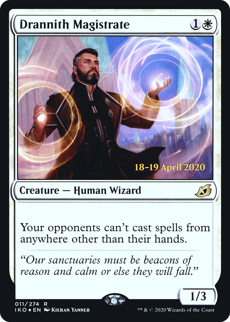 Drannith Magistrate (PIKO-11S) - Ikoria: Lair of Behemoths Promos Foil - Premium MTG Single from Wizards of the Coast - Just $25.18! Shop now at Game Crave Tournament Store