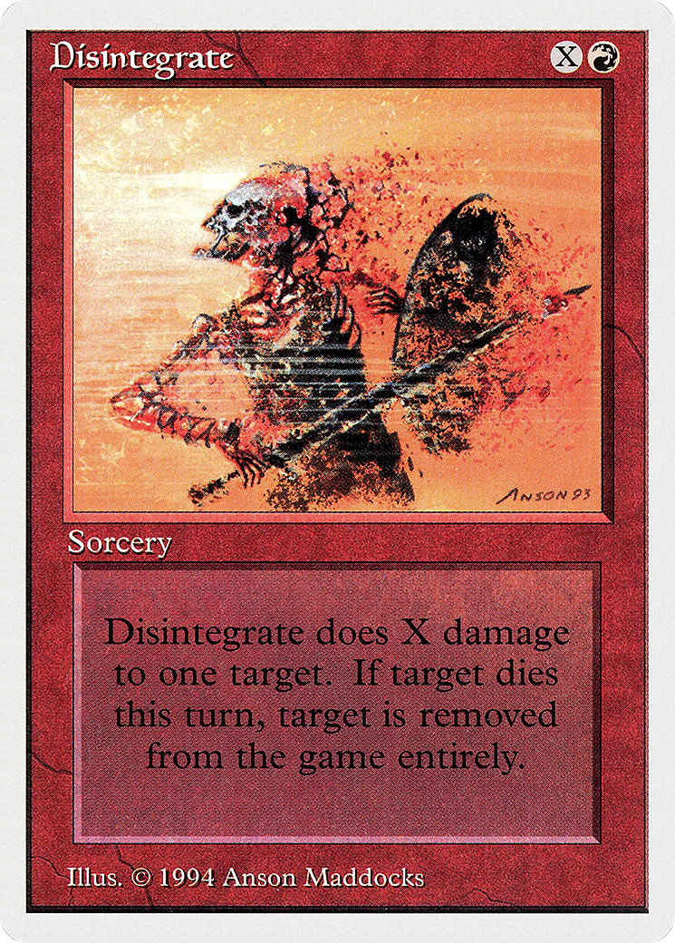 Disintegrate (SUM-142) - Summer Magic / Edgar - Premium MTG Single from Wizards of the Coast - Just $0.25! Shop now at Game Crave Tournament Store