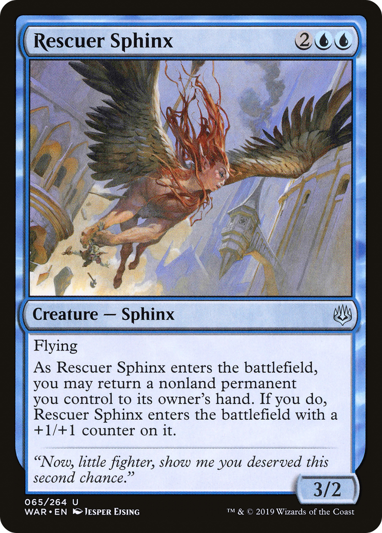 Rescuer Sphinx (WAR-065) - War of the Spark - Premium MTG Single from Wizards of the Coast - Just $0.25! Shop now at Game Crave Tournament Store