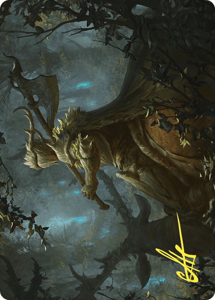 Verdant Outrider // Verdant Outrider (AWOE-028) - Wilds of Eldraine Art Series (Borderless) - Premium MTG Single from Wizards of the Coast - Just $0! Shop now at Game Crave Tournament Store