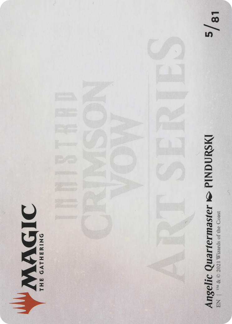Angelic Quartermaster // Angelic Quartermaster (AVOW-005) - Crimson Vow Art Series (Borderless) - Premium MTG Single from Wizards of the Coast - Just $0! Shop now at Game Crave Tournament Store