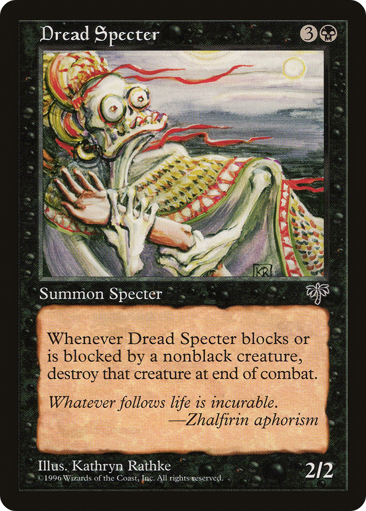Dread Specter (MIR-119) - Mirage - Premium MTG Single from Wizards of the Coast - Just $0.28! Shop now at Game Crave Tournament Store