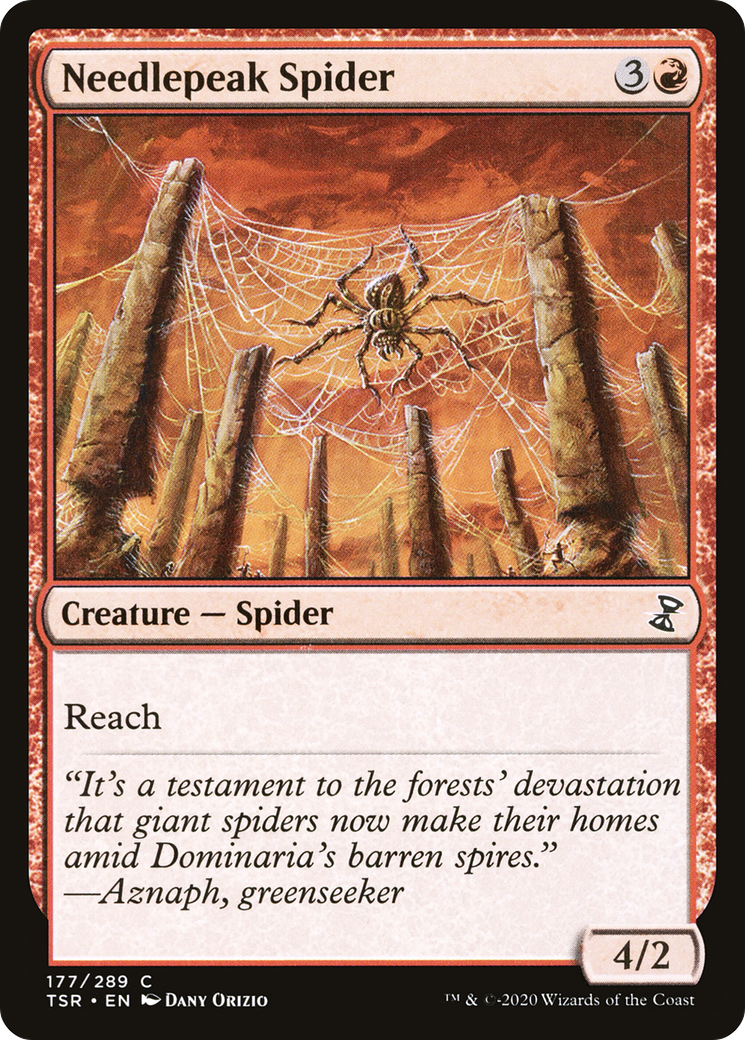 Needlepeak Spider (TSR-177) - Time Spiral Remastered - Premium MTG Single from Wizards of the Coast - Just $0.08! Shop now at Game Crave Tournament Store
