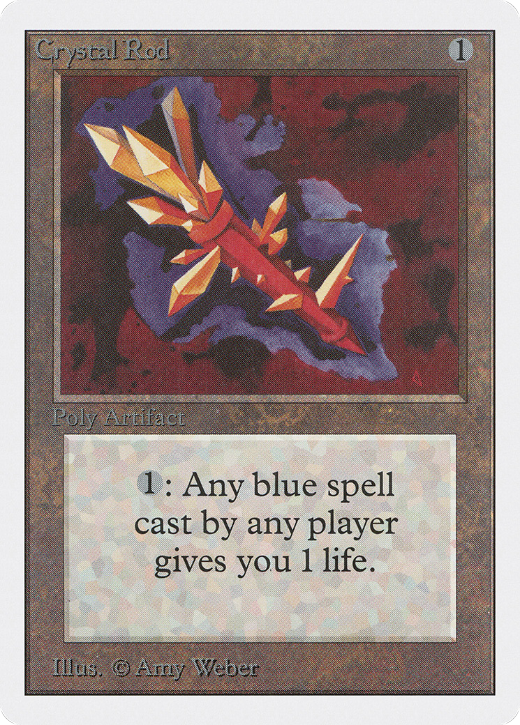 Crystal Rod (2ED-240) - Unlimited Edition - Premium MTG Single from Wizards of the Coast - Just $1.98! Shop now at Game Crave Tournament Store