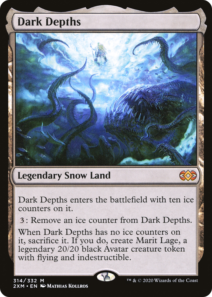 Dark Depths (2XM-314) - Double Masters Foil - Premium MTG Single from Wizards of the Coast - Just $1.07! Shop now at Game Crave Tournament Store