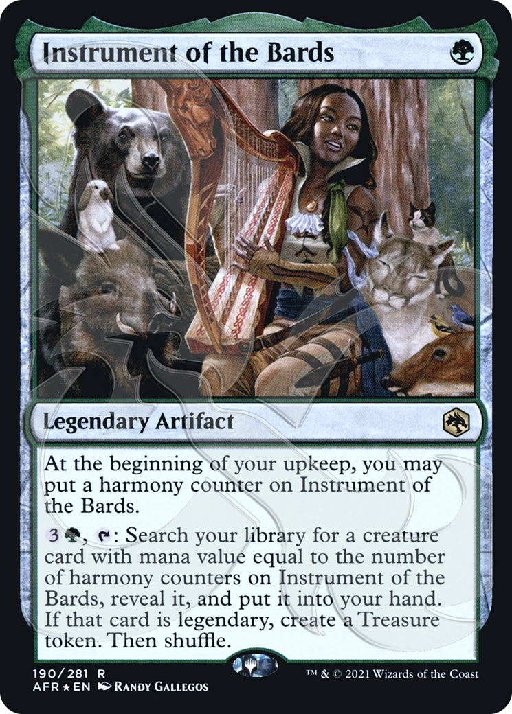 Instrument of the Bards (PAFR-190A) - Adventures in the Forgotten Realms Promos Foil - Premium MTG Single from Wizards of the Coast - Just $5.95! Shop now at Game Crave Tournament Store