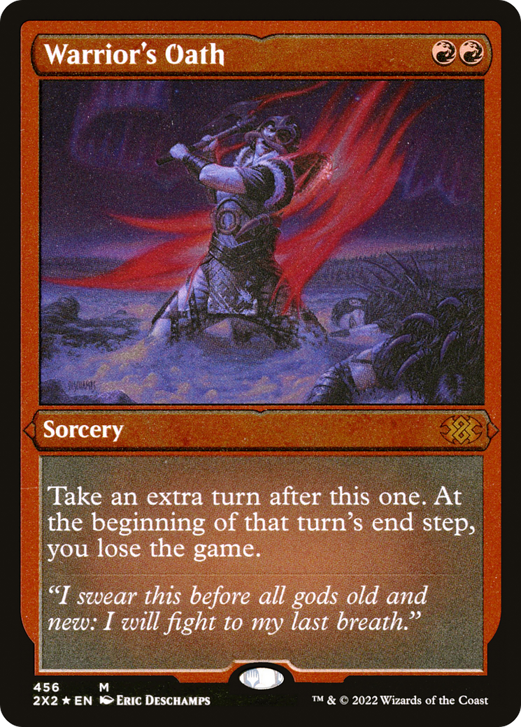 Warrior's Oath (2X2-456) - Double Masters 2022 Etched Foil - Premium MTG Single from Wizards of the Coast - Just $4.62! Shop now at Game Crave Tournament Store
