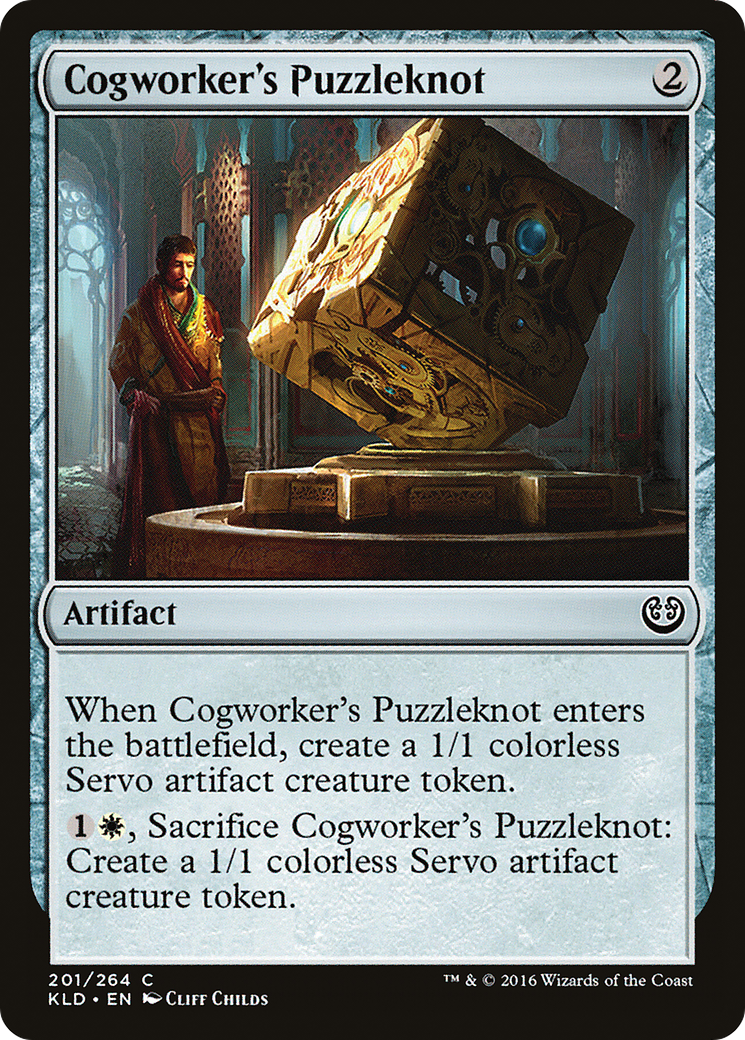 Cogworker's Puzzleknot (KLD-201) - Kaladesh Foil - Premium MTG Single from Wizards of the Coast - Just $0.08! Shop now at Game Crave Tournament Store