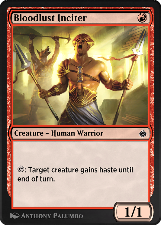 Bloodlust Inciter (AKR-140) - Amonkhet Remastered - Premium MTG Single from Wizards of the Coast - Just $0! Shop now at Game Crave Tournament Store