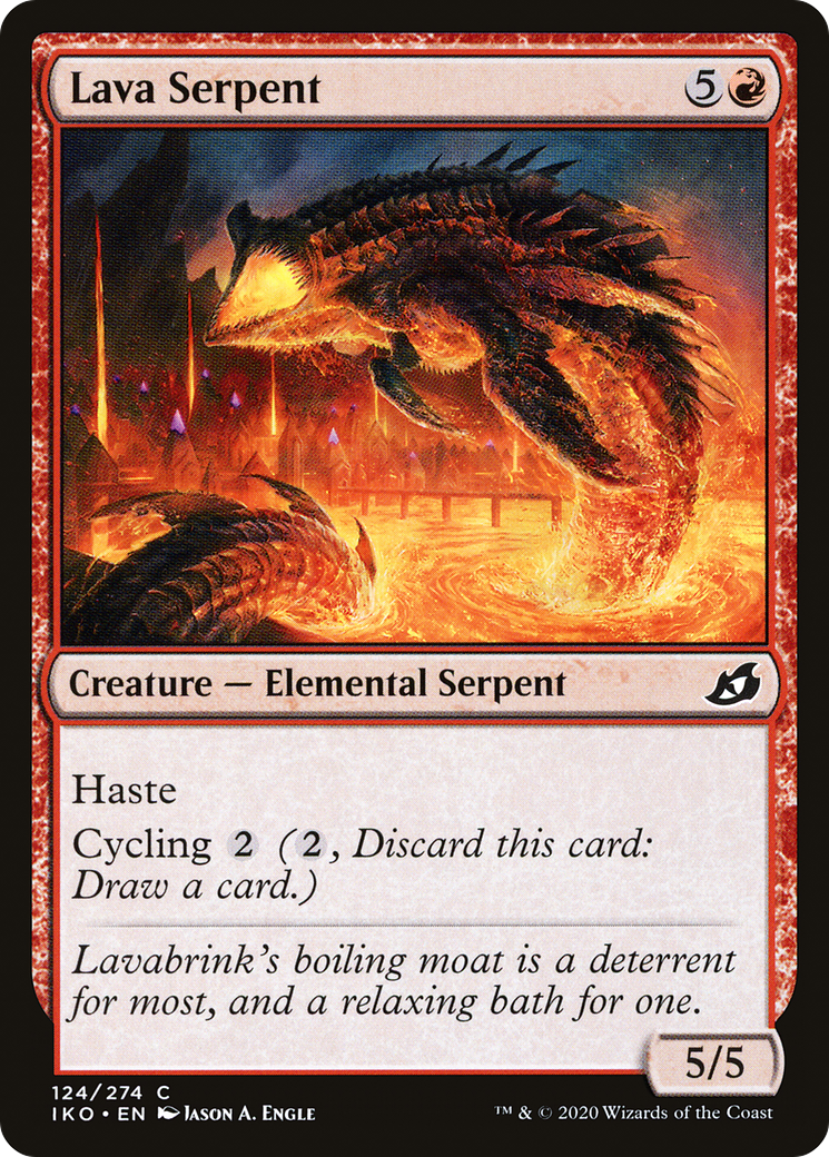 Lava Serpent (IKO-124) - Ikoria: Lair of Behemoths - Premium MTG Single from Wizards of the Coast - Just $0.08! Shop now at Game Crave Tournament Store
