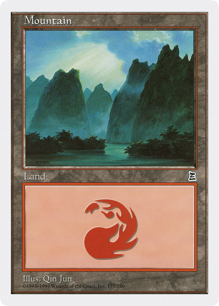 Mountain (PTK-177) - Portal Three Kingdoms - Premium MTG Single from Wizards of the Coast - Just $2.61! Shop now at Game Crave Tournament Store